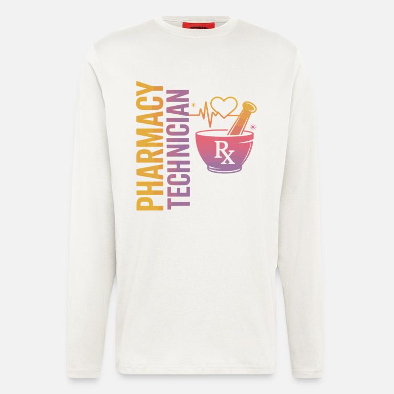Pharmacy technician illustration - Longsleeve - made by SPREAD  - OFF WHITE