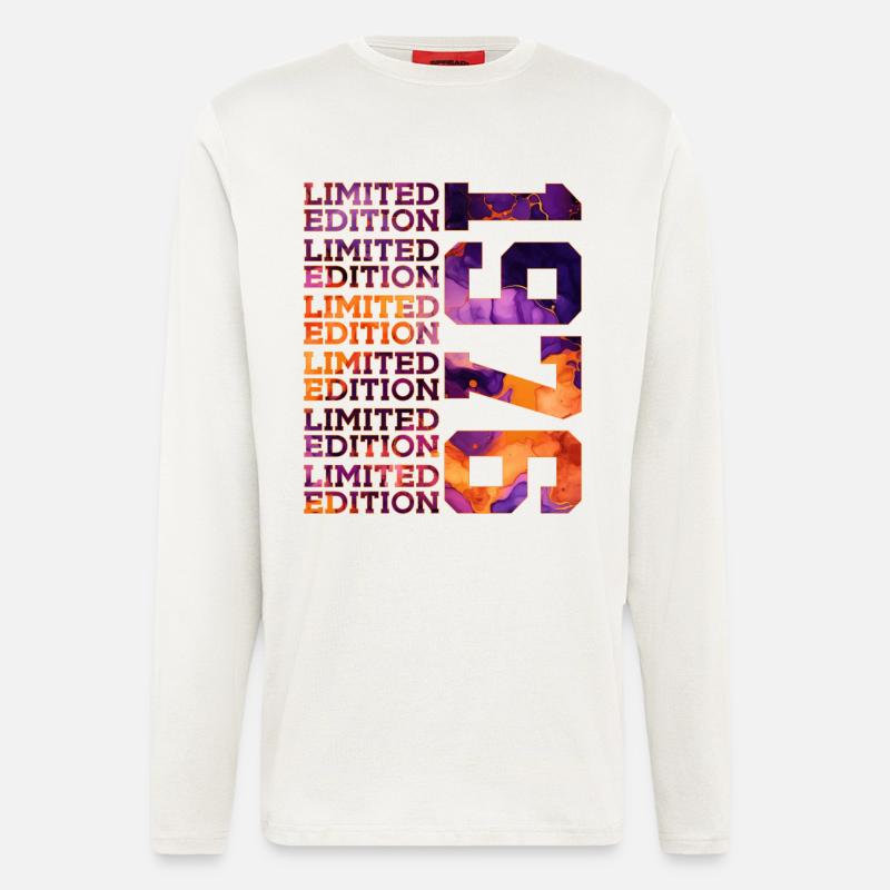 50E ANNIVERSAIRE ÉDITION LIMITÉE 1976 - Manches longues bio décontracté fabriqué en UE - OFF WHITE