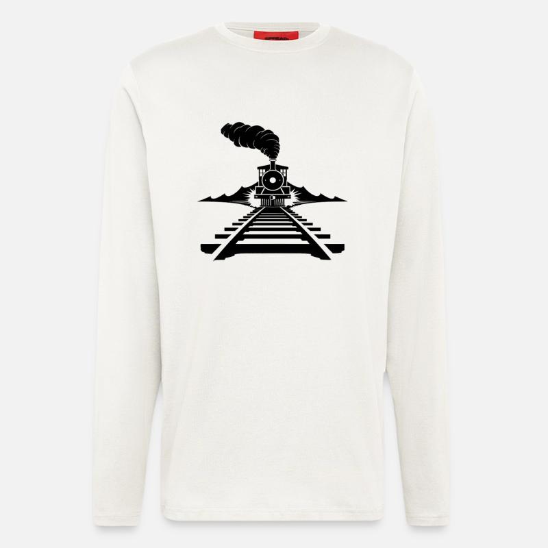 Railway Sketch - Longsleeve - made by SPREAD  - OFF WHITE
