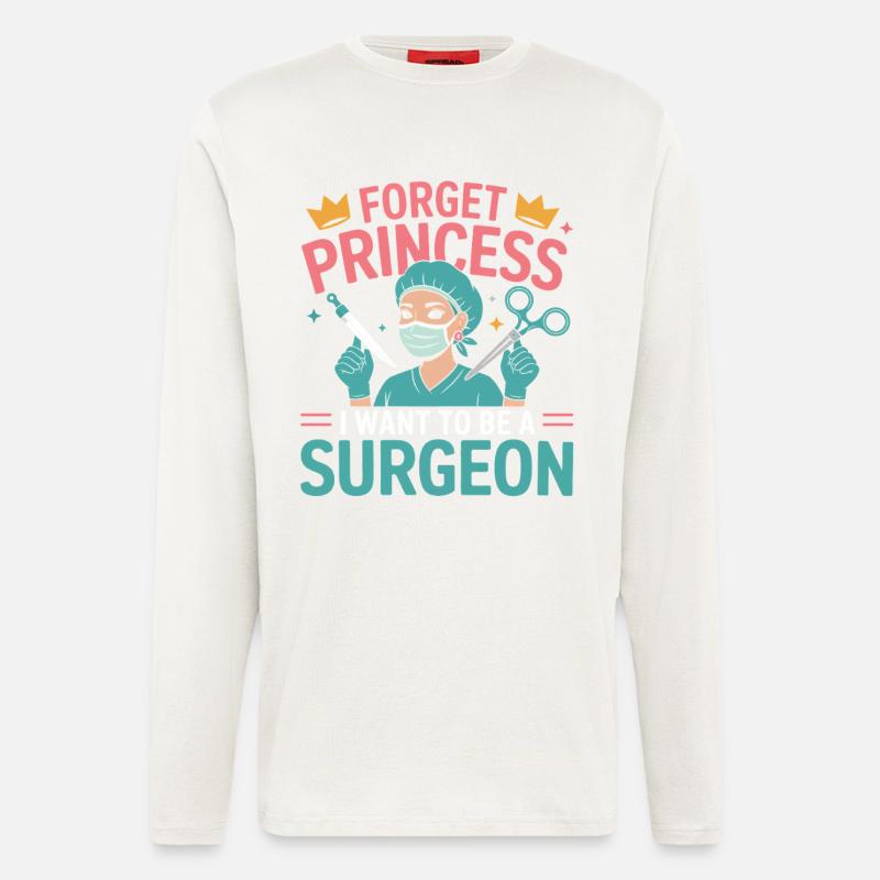 Ich will Chirurgin werden - Langarmshirt - made by SPREAD  - OFF WHITE