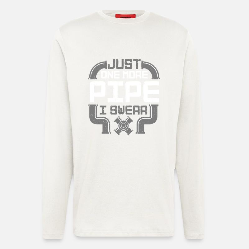 Pipe Layer Pipeline Builder - Longsleeve - made by SPREAD - OFF WHITE