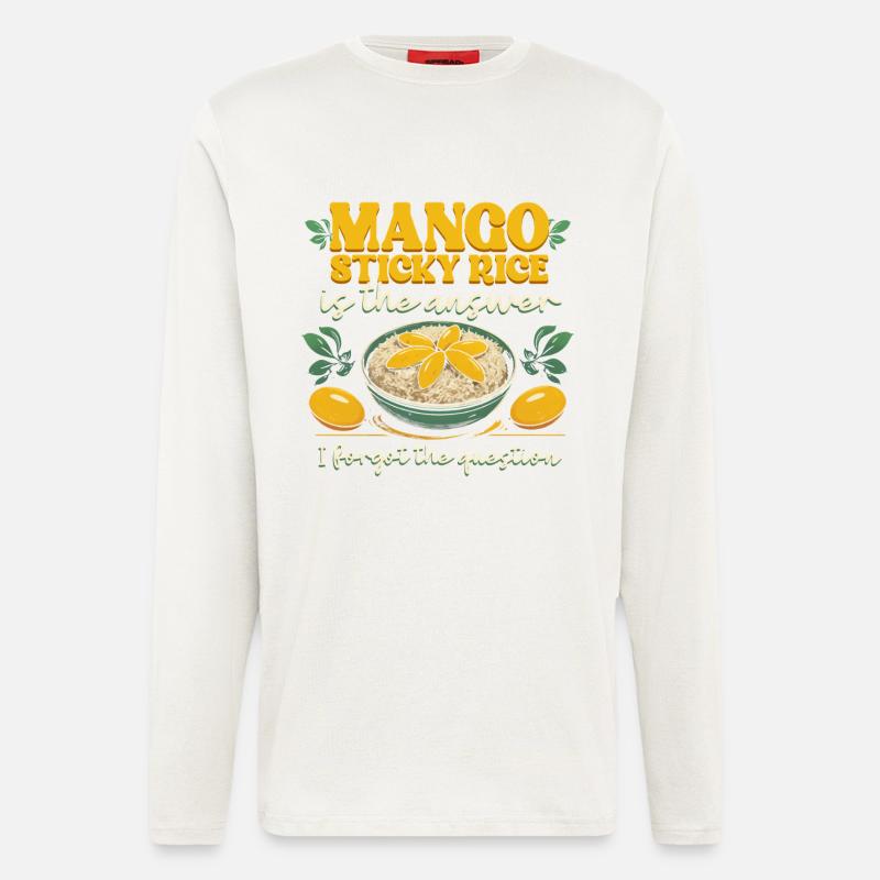 Mango Sticky Rice Is The Answer - Longsleeve - made by SPREAD - OFF WHITE