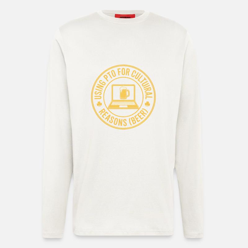 St Patricks Day - Langarmshirt - made by SPREAD  - OFF WHITE