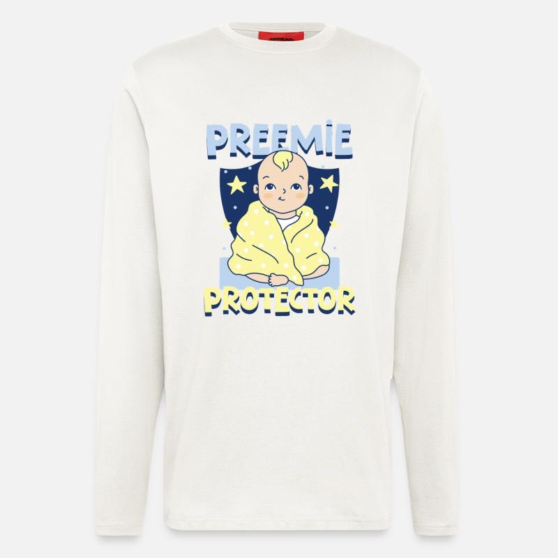 NICU Krankenschwester - Langarmshirt - made by SPREAD  - OFF WHITE