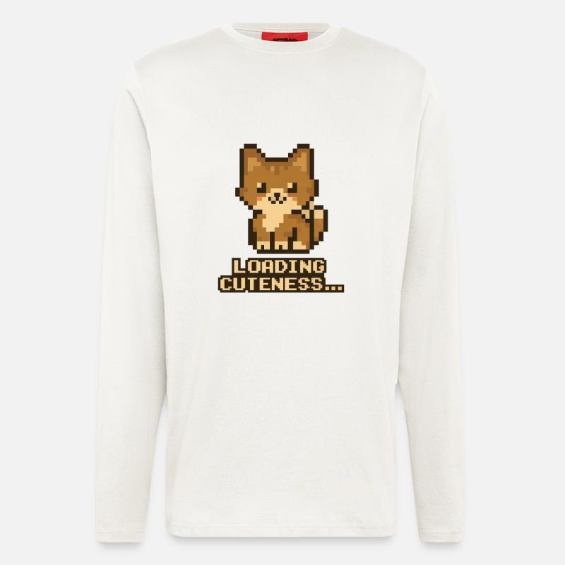 Pixelhündchen Lade Cuteness - Langarmshirt - made by SPREAD  - OFF WHITE