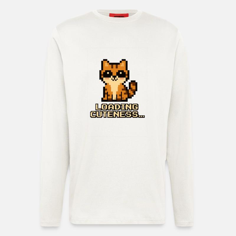 Loading Cuteness Pixel Cat - Longsleeve - made by SPREAD  - OFF WHITE