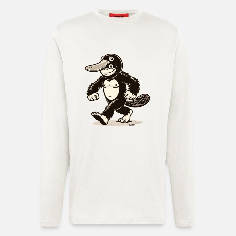 AFFE IM SCHNABELTIER KOSTÜM - Langarmshirt - made by SPREAD  - OFF WHITE