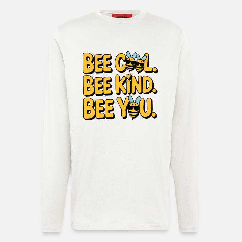 Bee Cool Bee Kind Bee You - Longsleeve - made by SPREAD  - OFF WHITE