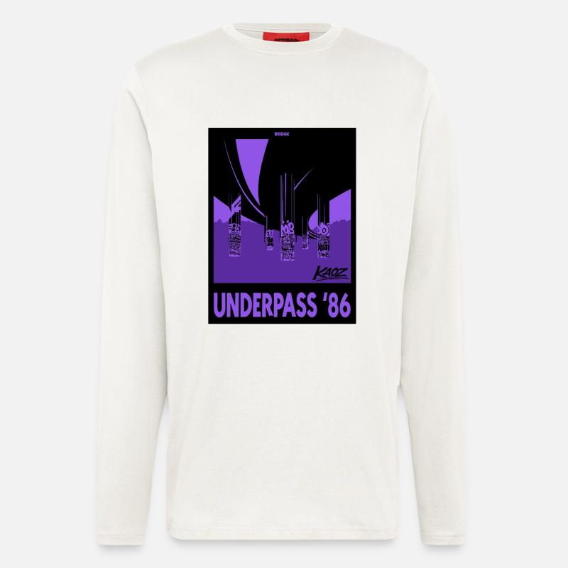 Underpass Hip-Hop Brücke Graffiti 86  - Langarmshirt - made by SPREAD  - OFF WHITE