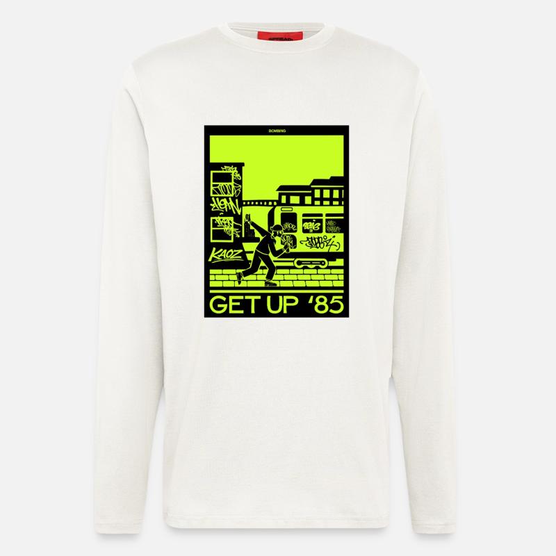 Get Up 85 Graffiti Runner - Longsleeve - made by SPREAD  - OFF WHITE