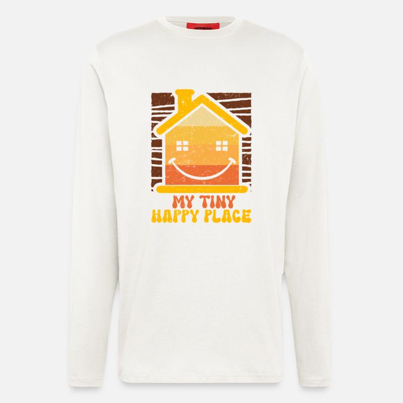 Tiny House My Tiny Happy Place - Longsleeve - made by SPREAD  - OFF WHITE