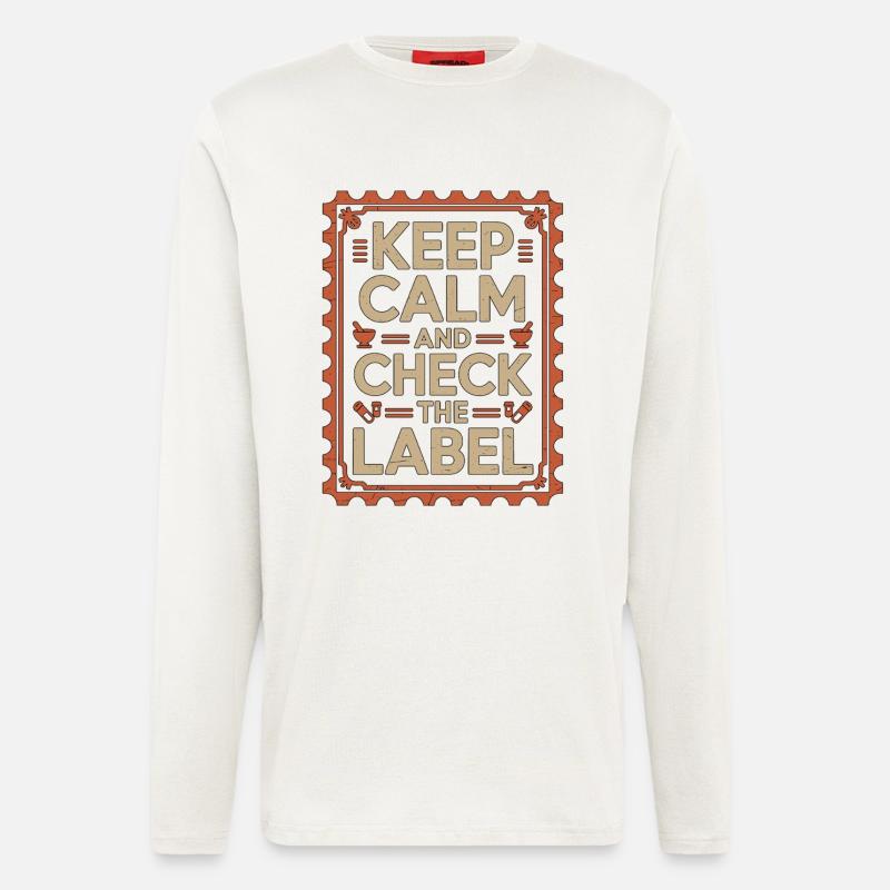 Pharmacist Student Counting Pills Pharmacy Trainee - Langarmshirt - made by SPREAD  - OFF WHITE