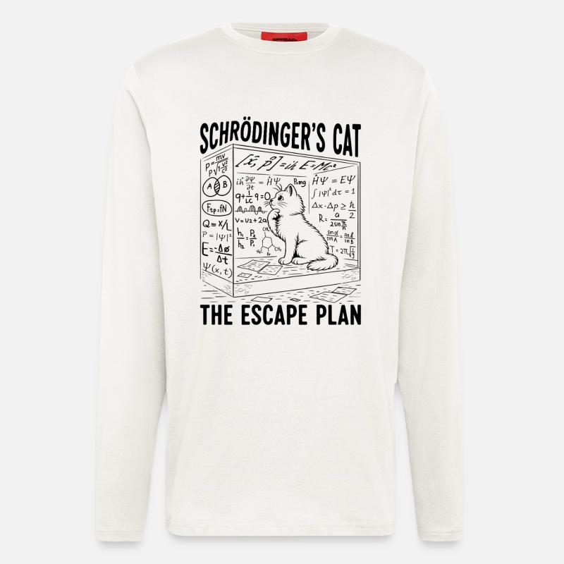 Schrödinger's Cat The Escape Plan - Longsleeve - made by SPREAD  - OFF WHITE