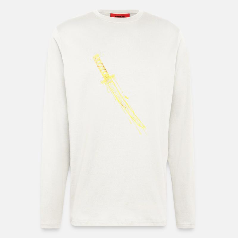 Golden Katana Samurai Sword - Longsleeve - made by SPREAD  - OFF WHITE