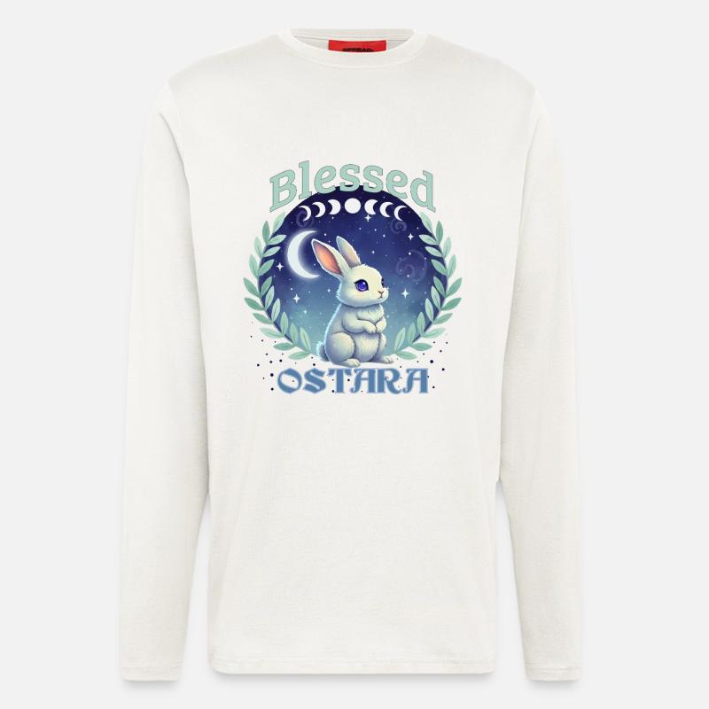 Ostara Happy Easter Pagan Spring Equinox - Longsleeve - made by SPREAD  - OFF WHITE