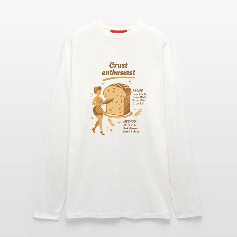 Sourdough Crust Enthusiast Bread Baking Baker Longsleeve - made by SPREAD 