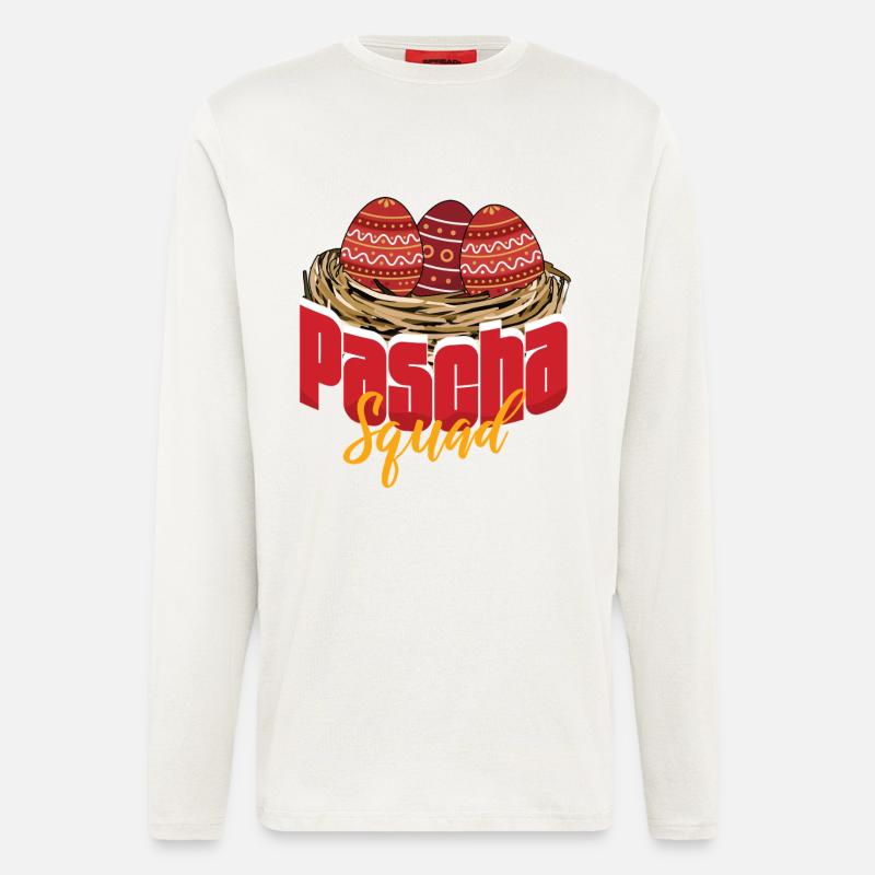 Pascha Squad Orthodox Easter Greek Easter - Longsleeve - made by SPREAD  - OFF WHITE