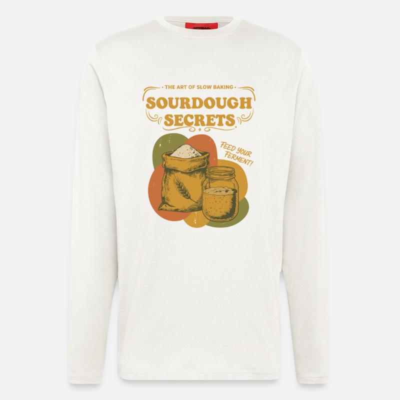 Sourdough Secrets Bread Baking Starter Baker - Longsleeve - made by SPREAD - OFF WHITE