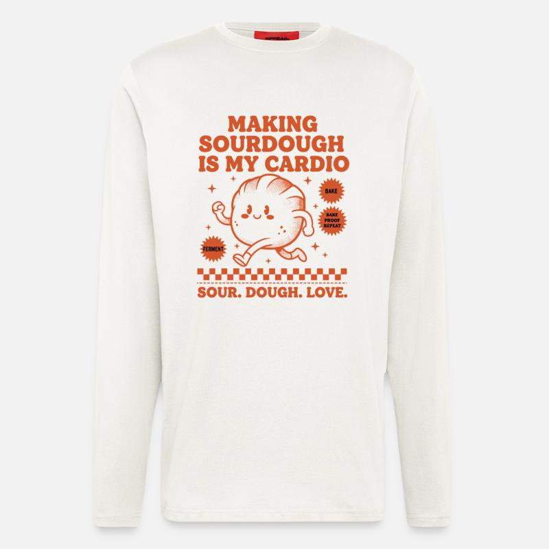 Sourdough Bread Baking Making Sourdough - Longsleeve - made by SPREAD  - OFF WHITE
