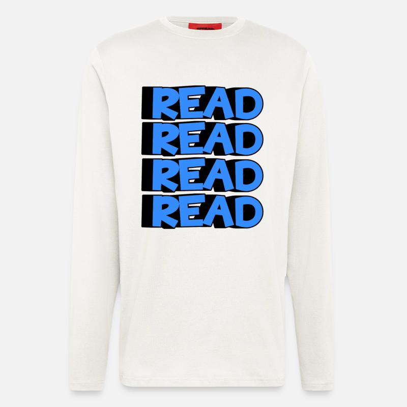 Read Design - 3D Modern Design - Langarmshirt - made by SPREAD  - OFF WHITE