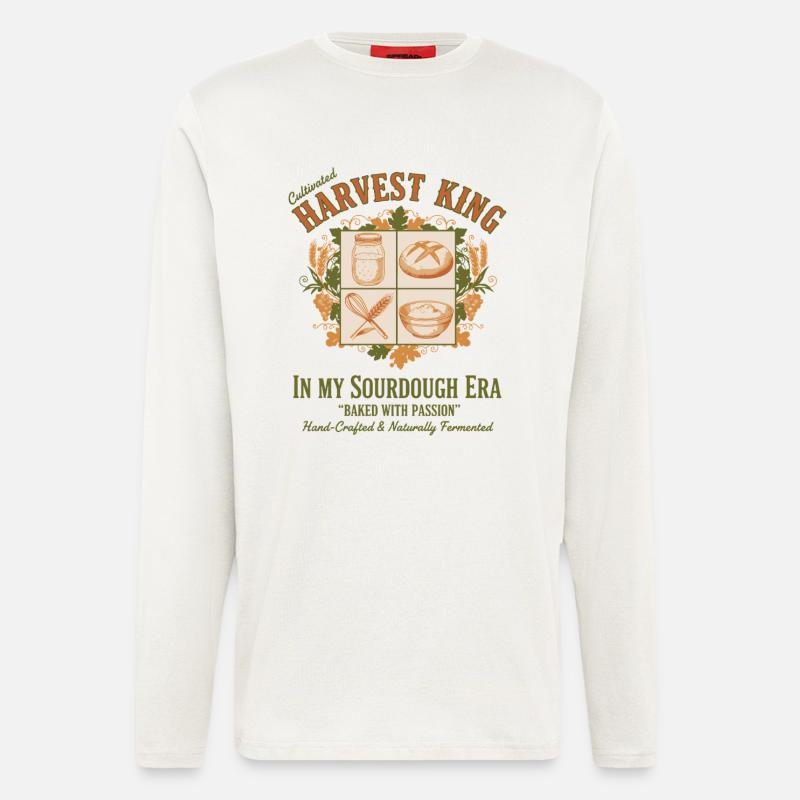 Sauerteigbrot-Backer Sauerteig-Ära - Langarmshirt - made by SPREAD  - OFF WHITE