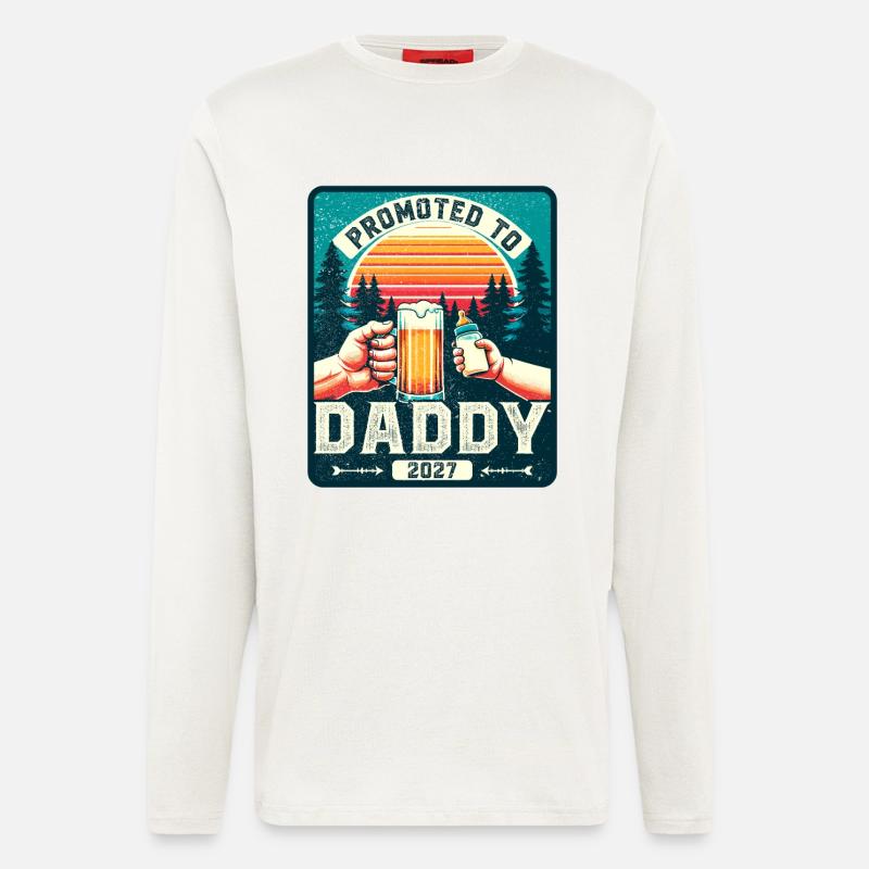 Werdender Papa loading Zukünftiger Vater 2027 - Langarmshirt - made by SPREAD  - OFF WHITE