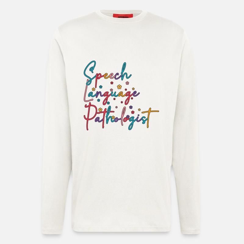 SLP Speech Language Pathologist - Longsleeve - made by SPREAD  - OFF WHITE