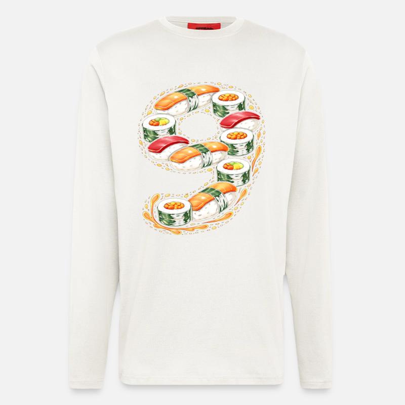Sushi Ring Pattern - Longsleeve - made by SPREAD  - OFF WHITE
