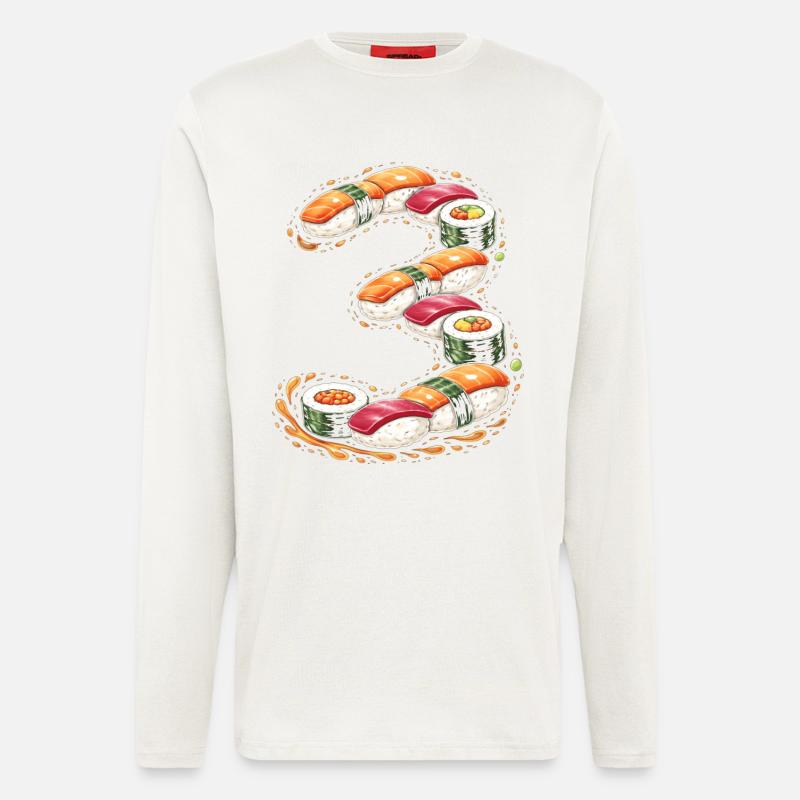Sushi Spiral Pattern - Longsleeve - made by SPREAD  - OFF WHITE