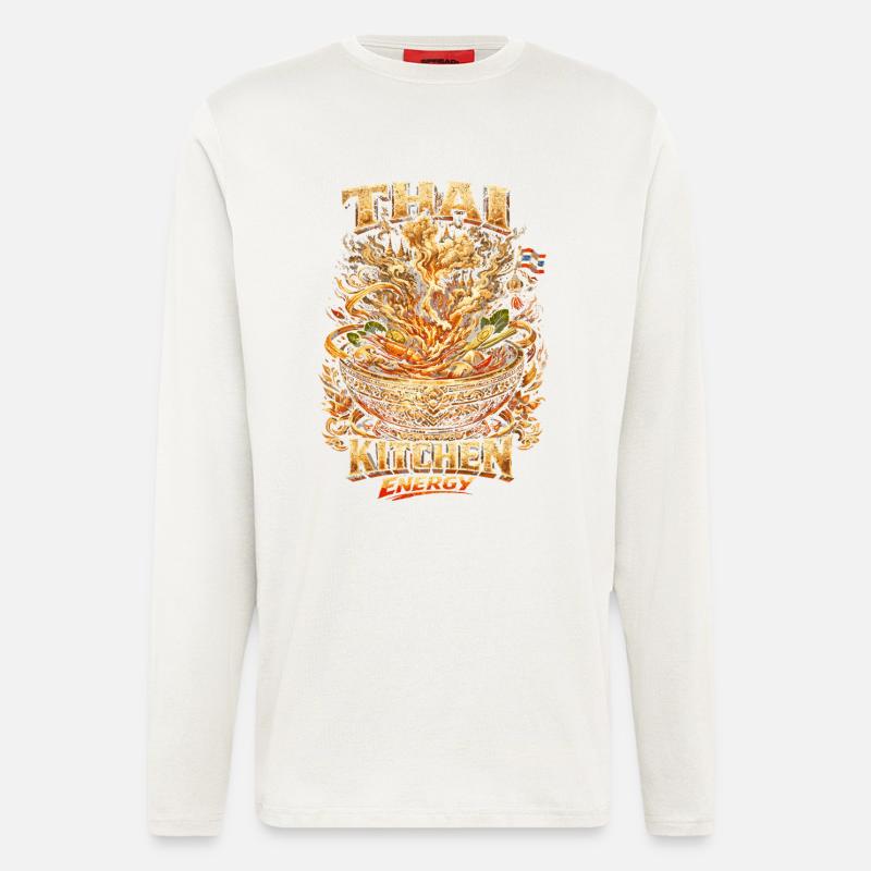 Thailand Thai Pride Thai Kitchen Energy - Langarmshirt - made by SPREAD  - OFF WHITE