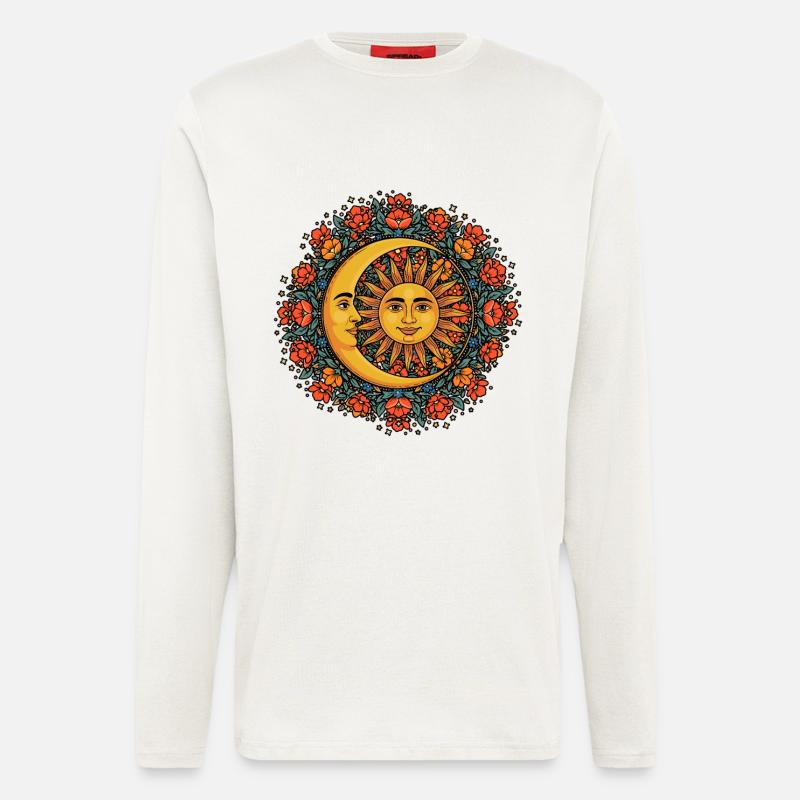 Litha Pagan Summer Solstice Midsummer Midsommar - Longsleeve - made by SPREAD  - OFF WHITE