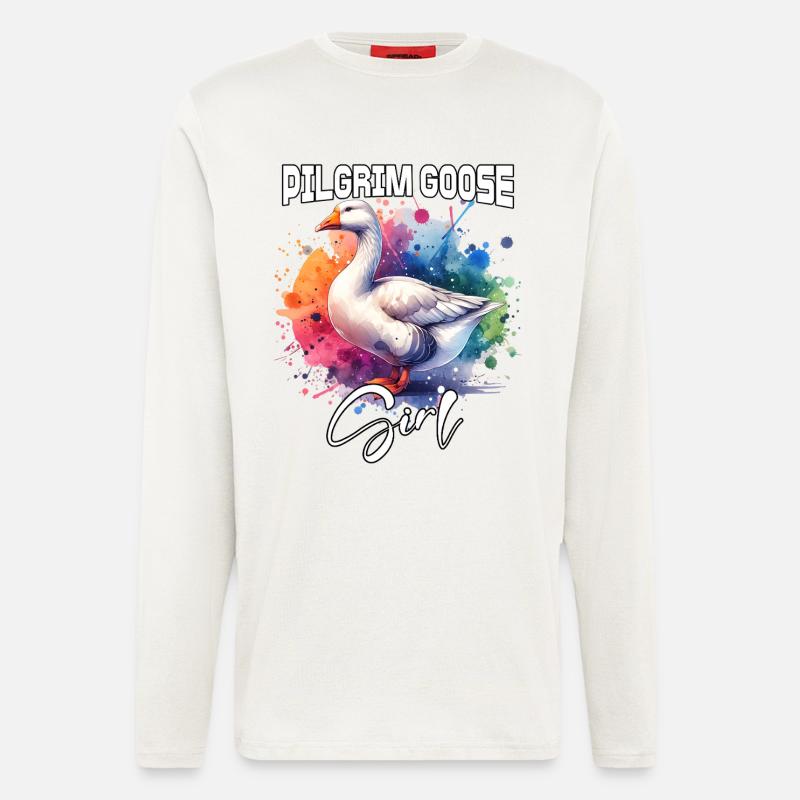 Pilgrim Goose Mädchen Pilgrim Gans - Langarmshirt - made by SPREAD  - OFF WHITE