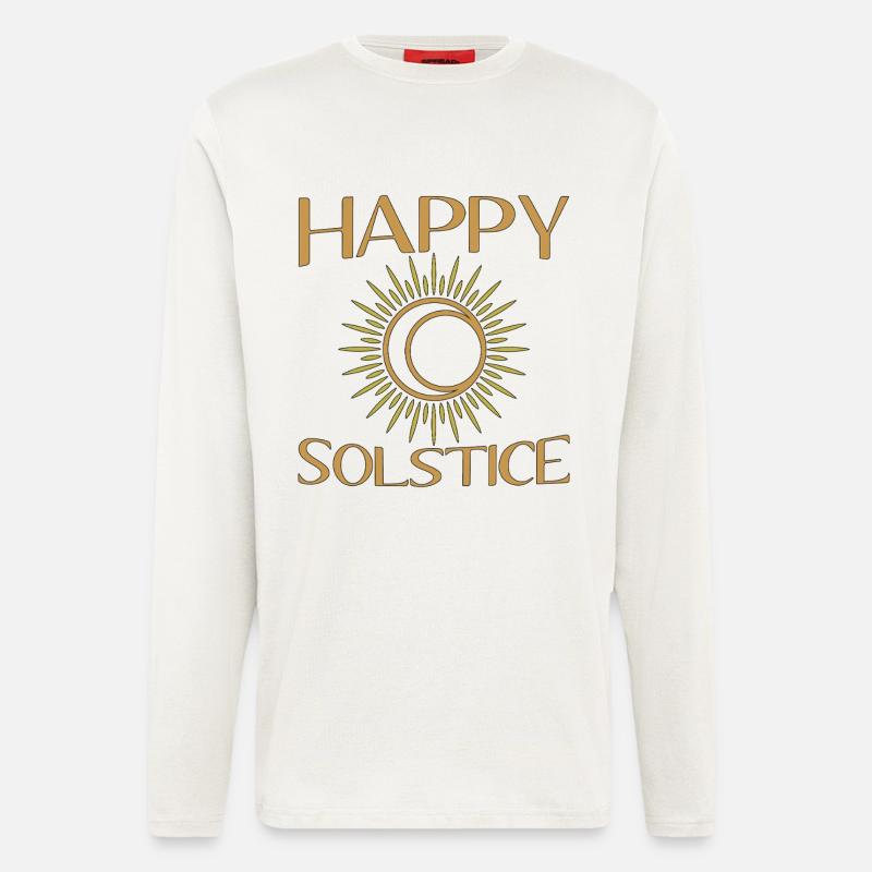 Litha Pagan Summer Solstice Midsummer Midsommar - Longsleeve - made by SPREAD  - OFF WHITE