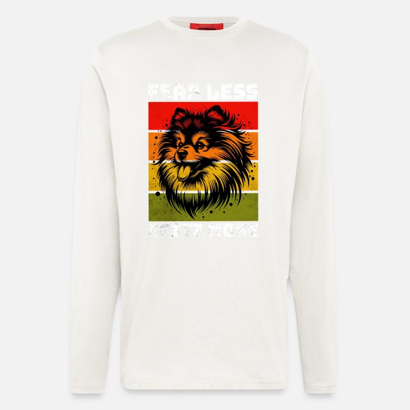 German Spitz Spitz Dwarf Spitz - Longsleeve - made by SPREAD  - OFF WHITE