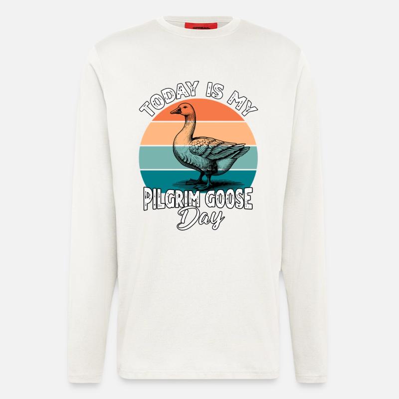 Pilgrim Gans Pilgrim Goose - Langarmshirt - made by SPREAD  - OFF WHITE