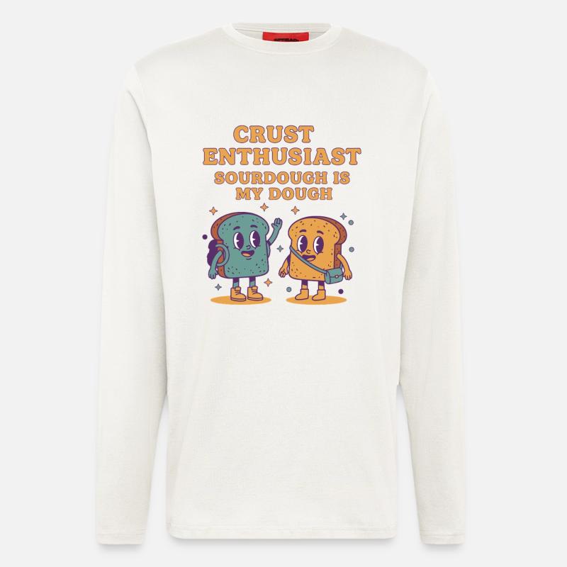 sourdough Baking Crust Enthusiast Sourdough - Longsleeve - made by SPREAD  - OFF WHITE