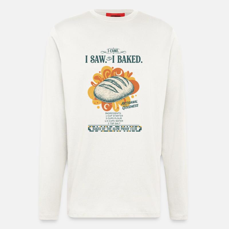 sourdough bread baking baker sourdough starter - Longsleeve - made by SPREAD  - OFF WHITE