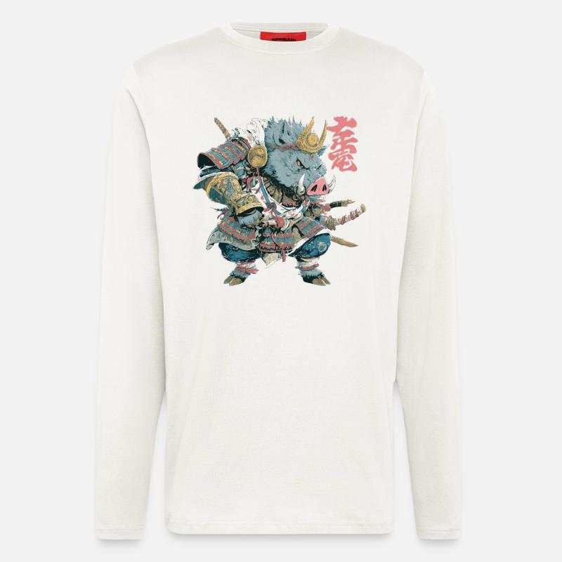 Boar Samurai Armor - Longsleeve - made by SPREAD  - OFF WHITE
