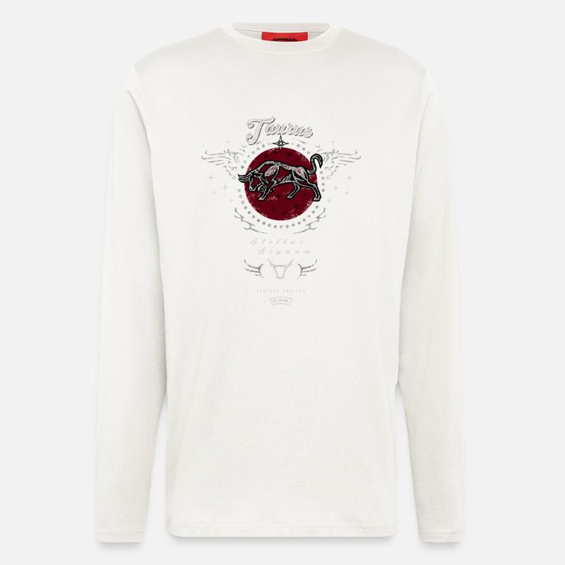 Taurus Star Crest - Longsleeve - made by SPREAD  - OFF WHITE