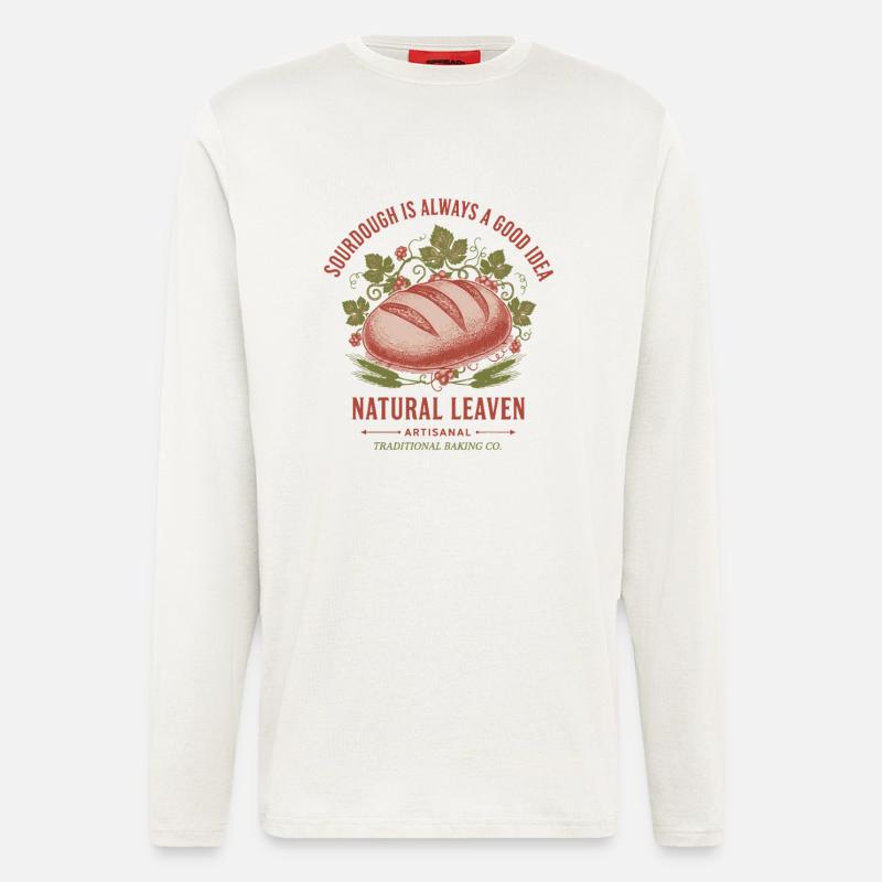 Sourdough Bread Baking Baker Sourdough Starter - Longsleeve - made by SPREAD - OFF WHITE