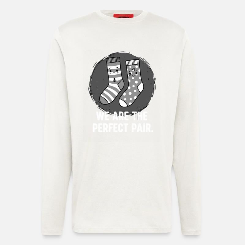 Perfektes Paar Socken - Langarmshirt - made by SPREAD  - OFF WHITE