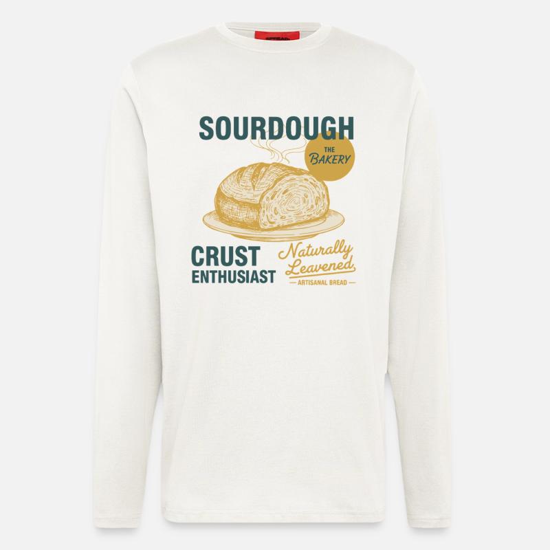 Sourdough Crust Enthusiast Bread Baking Baker - Longsleeve - made by SPREAD - OFF WHITE