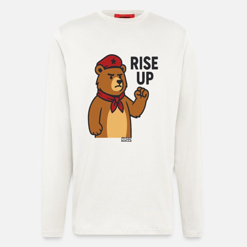 Bear Hero Rally Tee - Longsleeve - made by SPREAD  - OFF WHITE