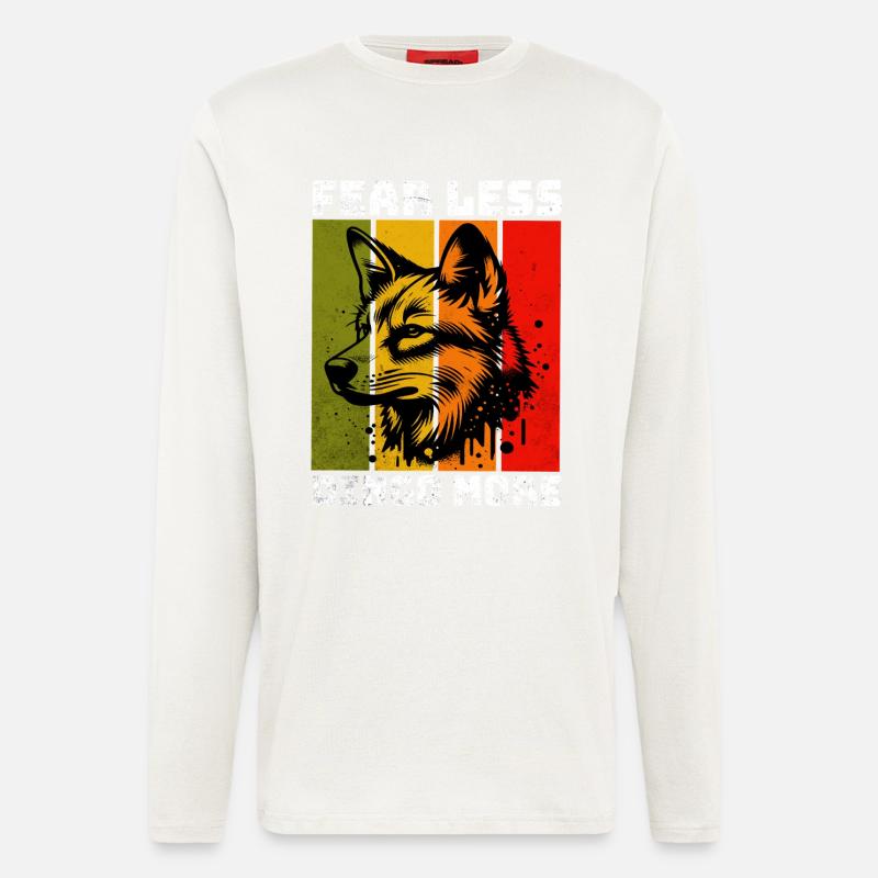 Dingo Australischer Wildhund - Langarmshirt - made by SPREAD - OFF WHITE