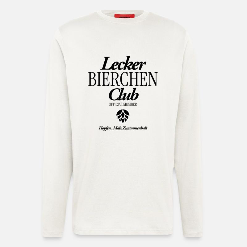 Lecker Bierchen Club - Langarmshirt - made by SPREAD  - OFF WHITE