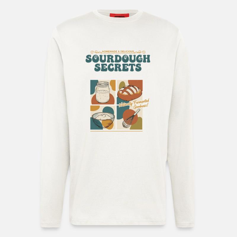 Sourdough Secrets Naturally Fermented Goodness - Longsleeve - made by SPREAD  - OFF WHITE