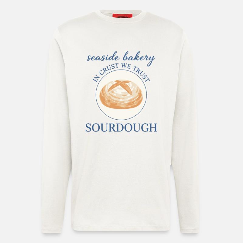 Sauerteigbrot Backbäcker Lokale Sauerteigära - Langarmshirt - made by SPREAD  - OFF WHITE