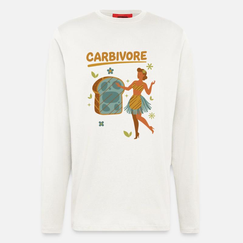 Sauerteig Brot Backbäcker KARBIVORE Sauerteig - Langarmshirt - made by SPREAD - OFF WHITE