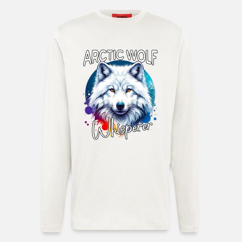 Arctic Wolf Whisperer - Longsleeve - made by SPREAD  - OFF WHITE