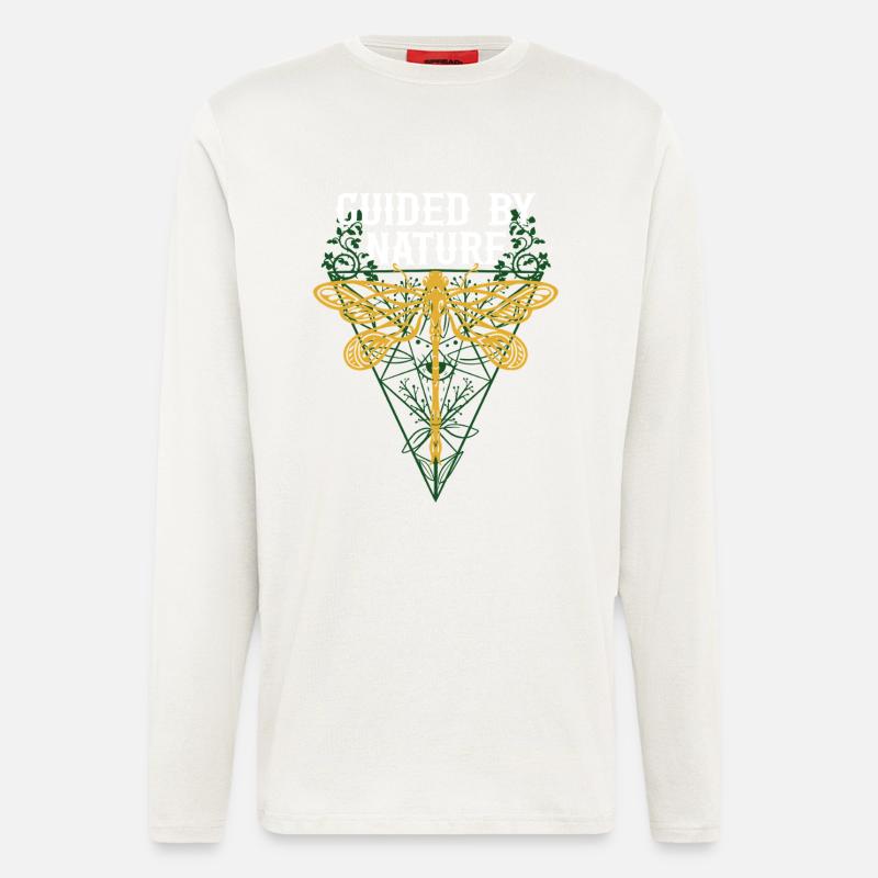 Libelle Libellen Guided By Nature - Langarmshirt - made by SPREAD  - OFF WHITE
